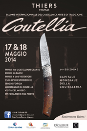 Coutellia, Mostra internazionale del coltello d'arte de di tradizione - 17 e 17 maggio 2014 - Thiers, Francia